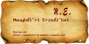 Menyhárt Erzsébet névjegykártya